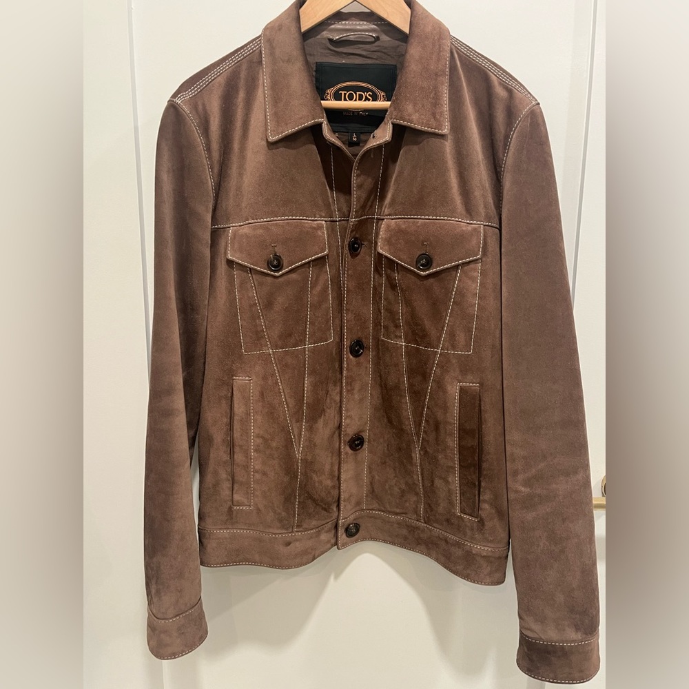 Tod’s brown suede men’s coat